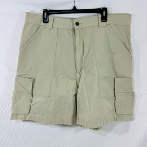 Wear Guard Mens Shorts Size 40 Khaki Cargo Utility Canvas Work Short 100% Cotton
